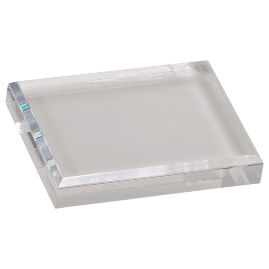 4 1/2" x 3 1/2" Clear Acrylic Paperweight