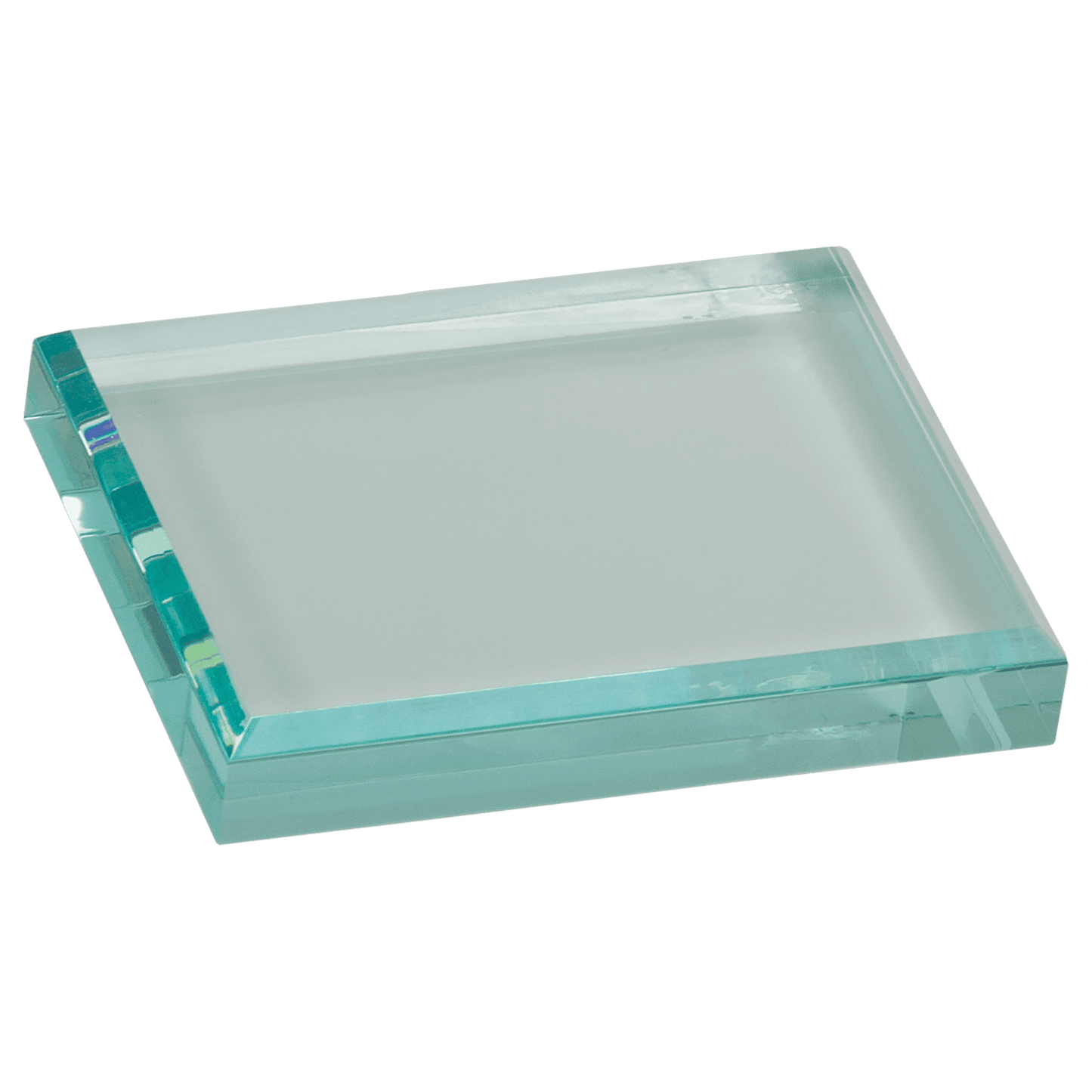 Jade Acrylic Paperweight - 4 1/2" x 3 1/2"