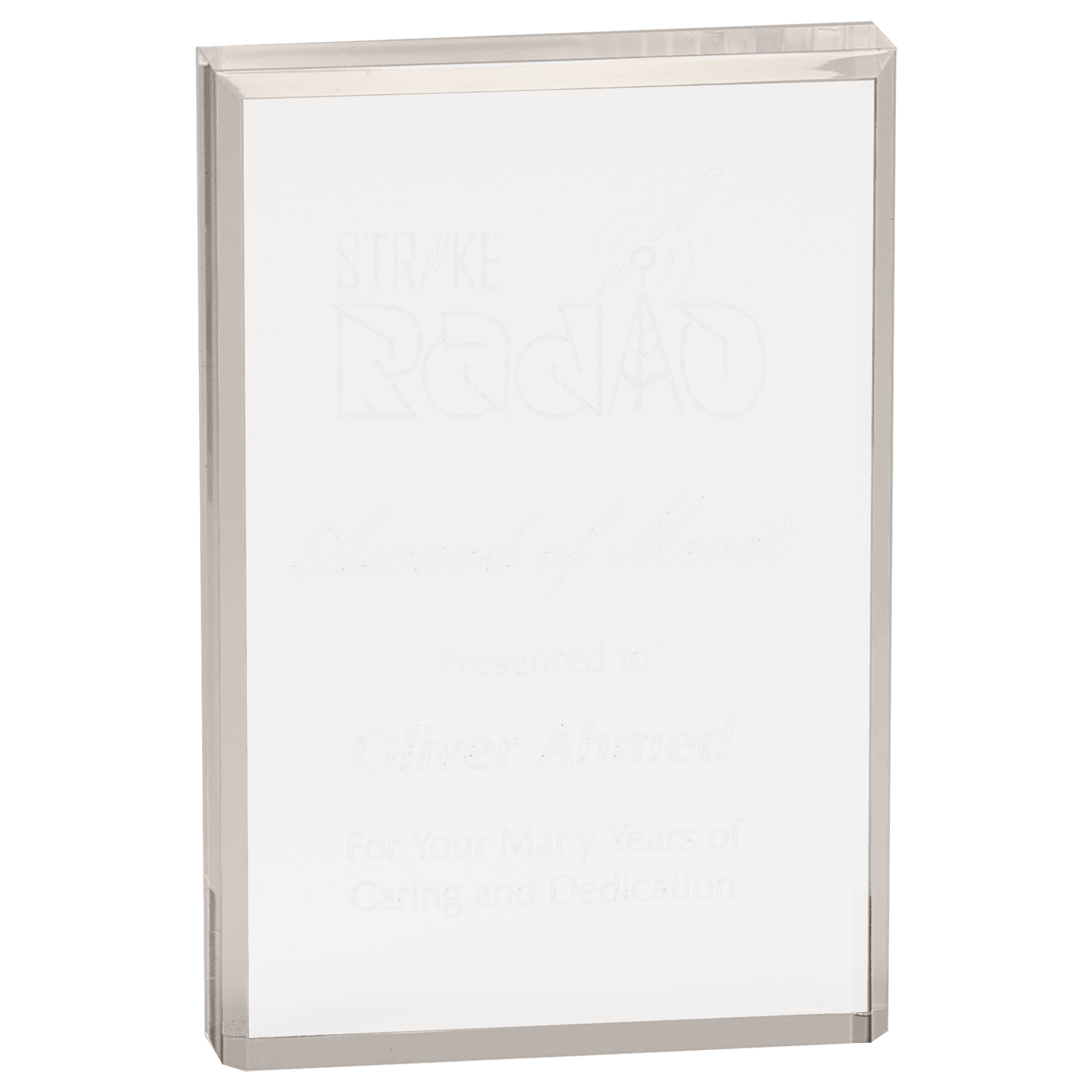 Clear Rectangle Acrylic - 4" x 6"