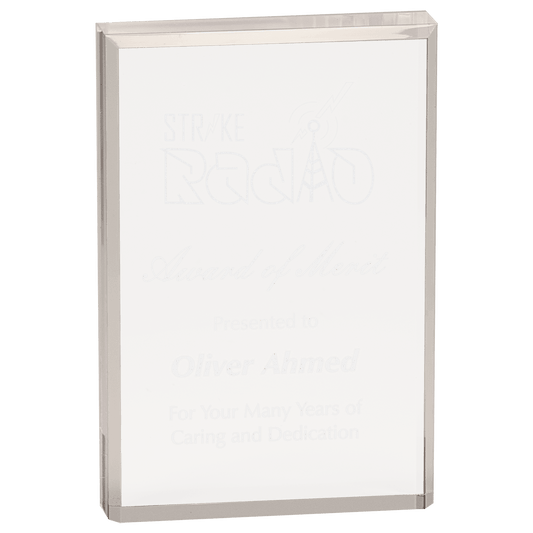 Clear Rectangle Acrylic - 4" x 6"