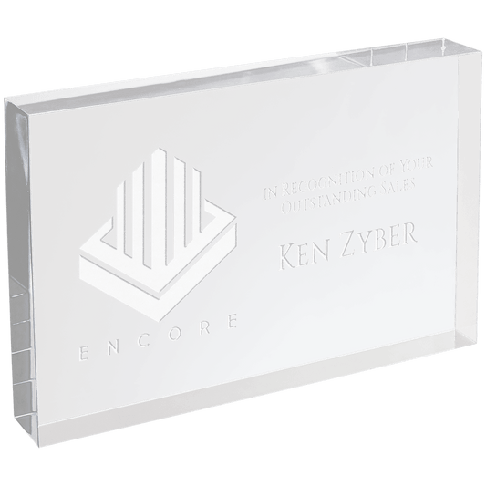 Clear Rectangle Square Cut Acrylic - 4" X 6"