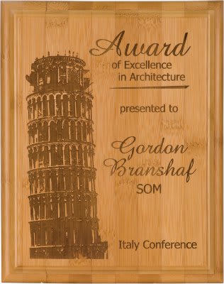 Bamboo Plaque - 7" x 9"