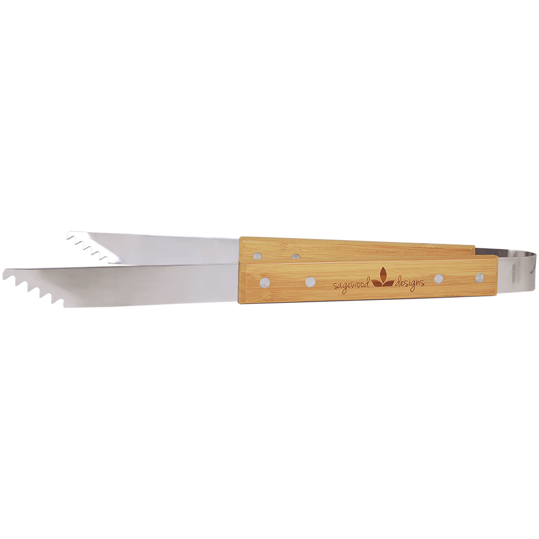 Bamboo Barbeque Tongs - 14"