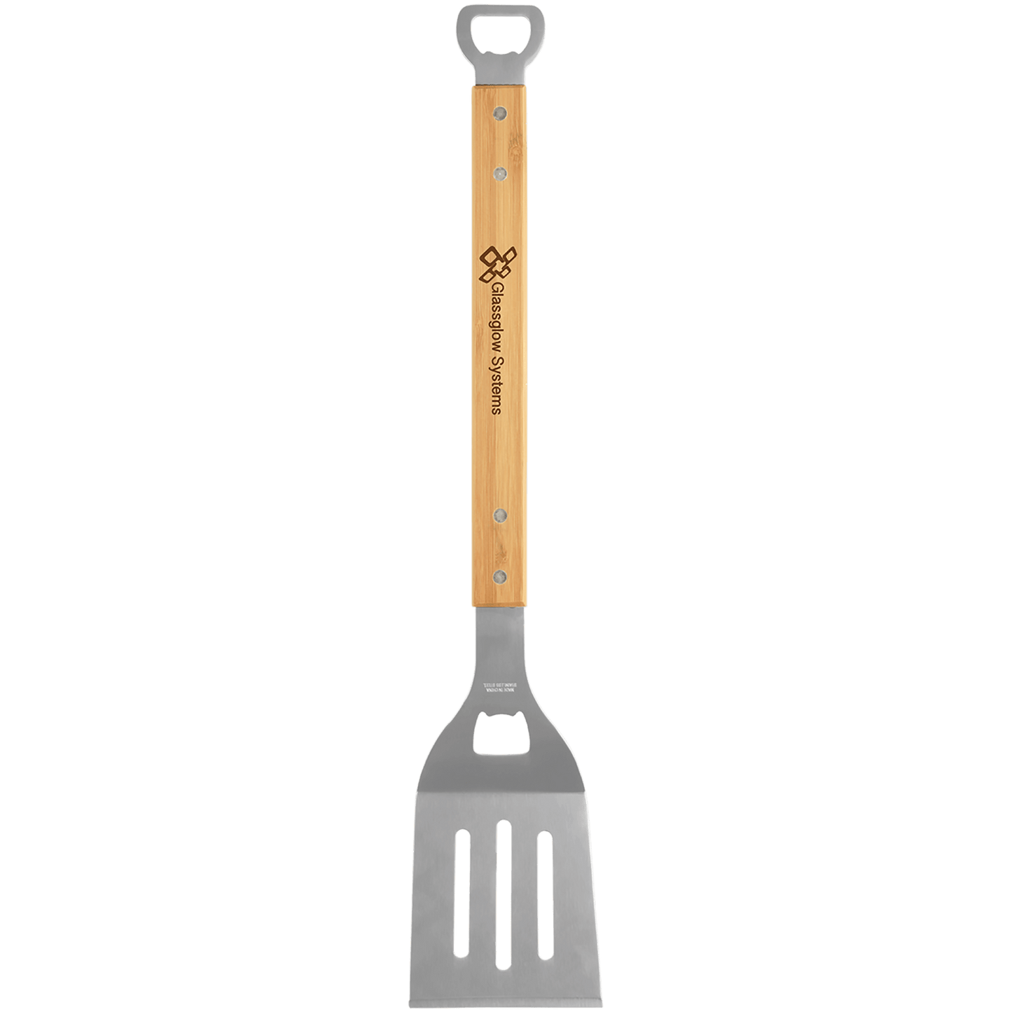 Bamboo Barbeque Spatula with Bottle Opener - 19 1/4"