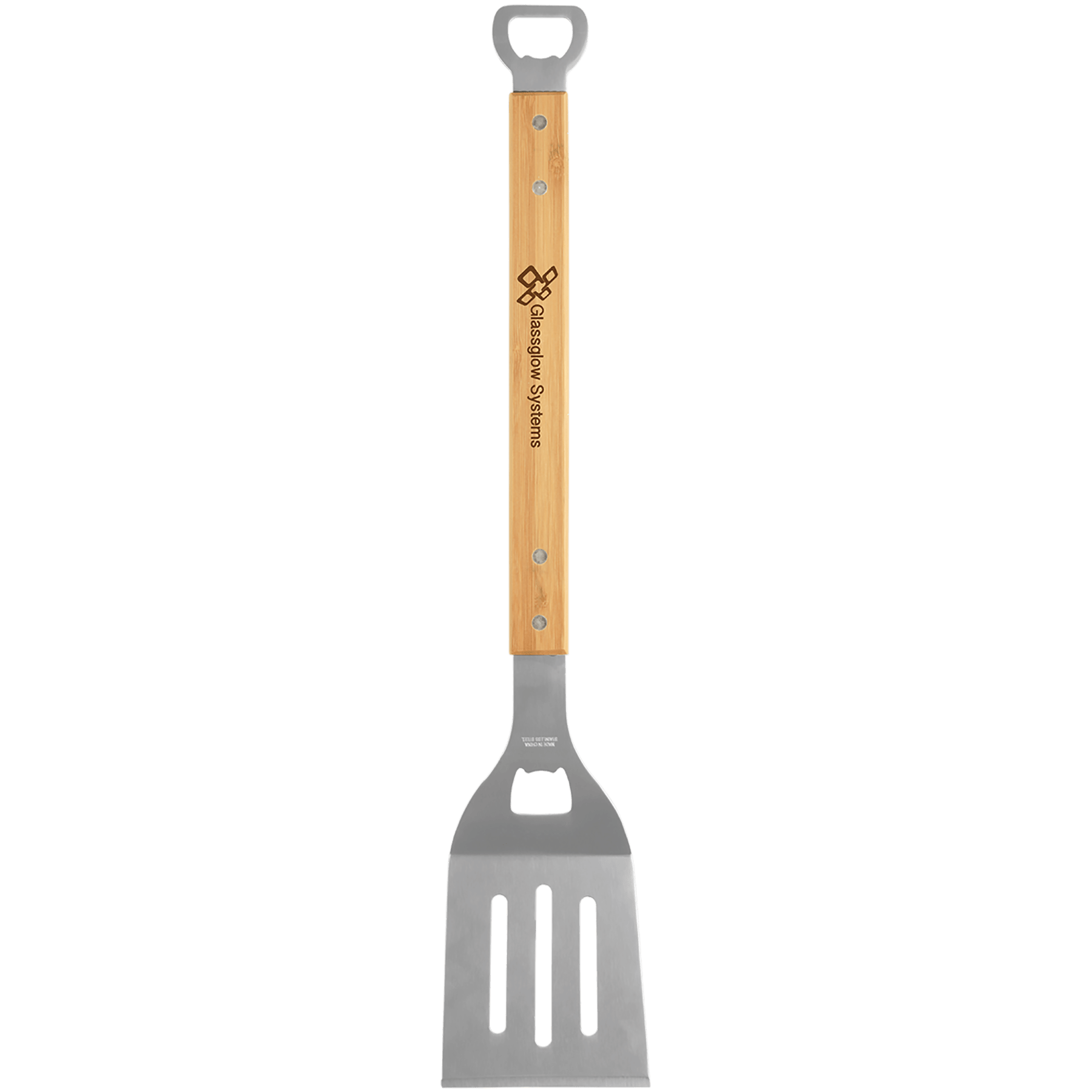 Bamboo Barbeque Spatula with Bottle Opener - 19 1/4"