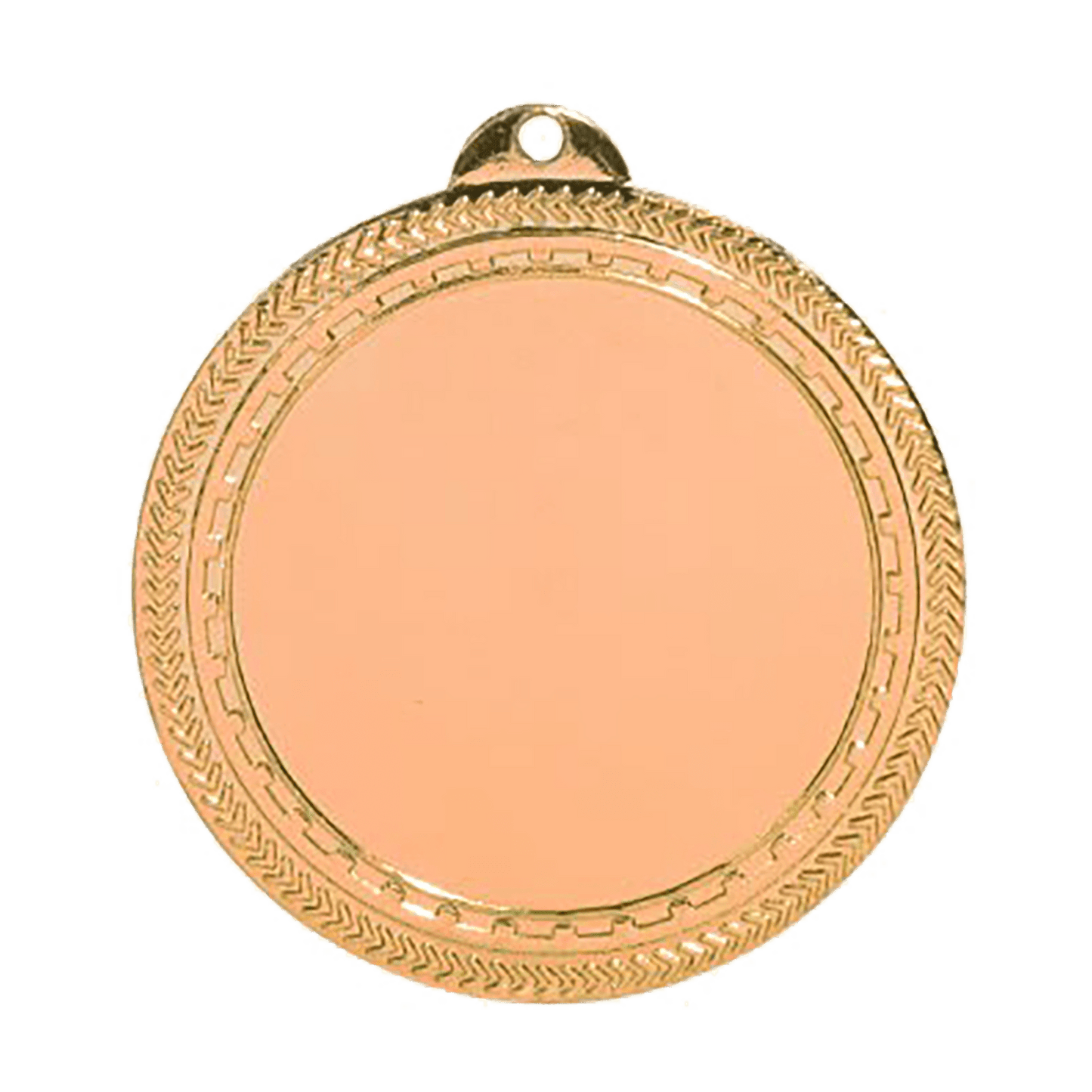Antique Bronze 2" Insert Holder Engravable BriteLazer Medal - 2 3/4"