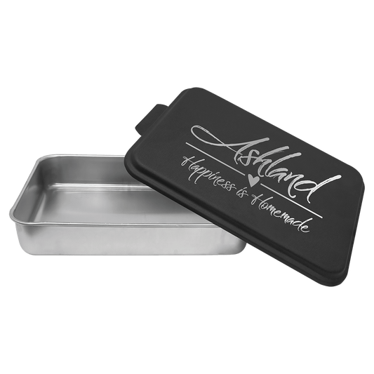 Aluminum Cake Pan with Black Lid - 9" x 13"