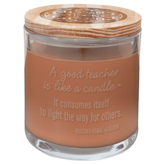 oz. Tropical Coconut Candle in a Glass Holder with Wood Lid - 14