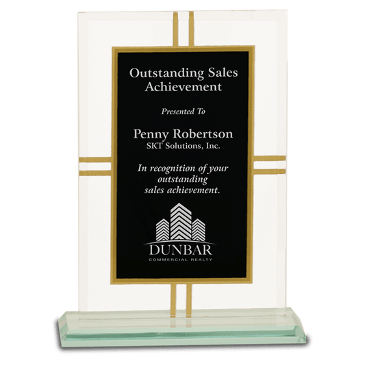 Contemporary Glass 4-Point Award - 7 1/2"