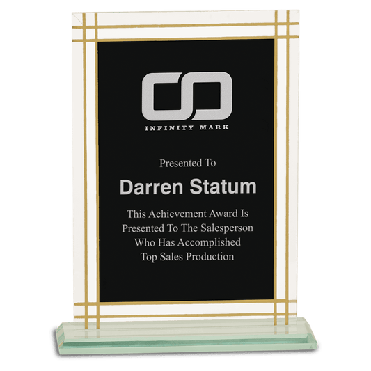 Contemporary Glass Full Border Award - 8 1/2"