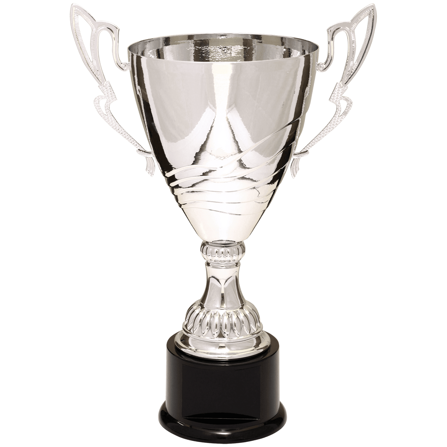 Silver Completed Metal Cup Trophy on Plastic Base - 15"