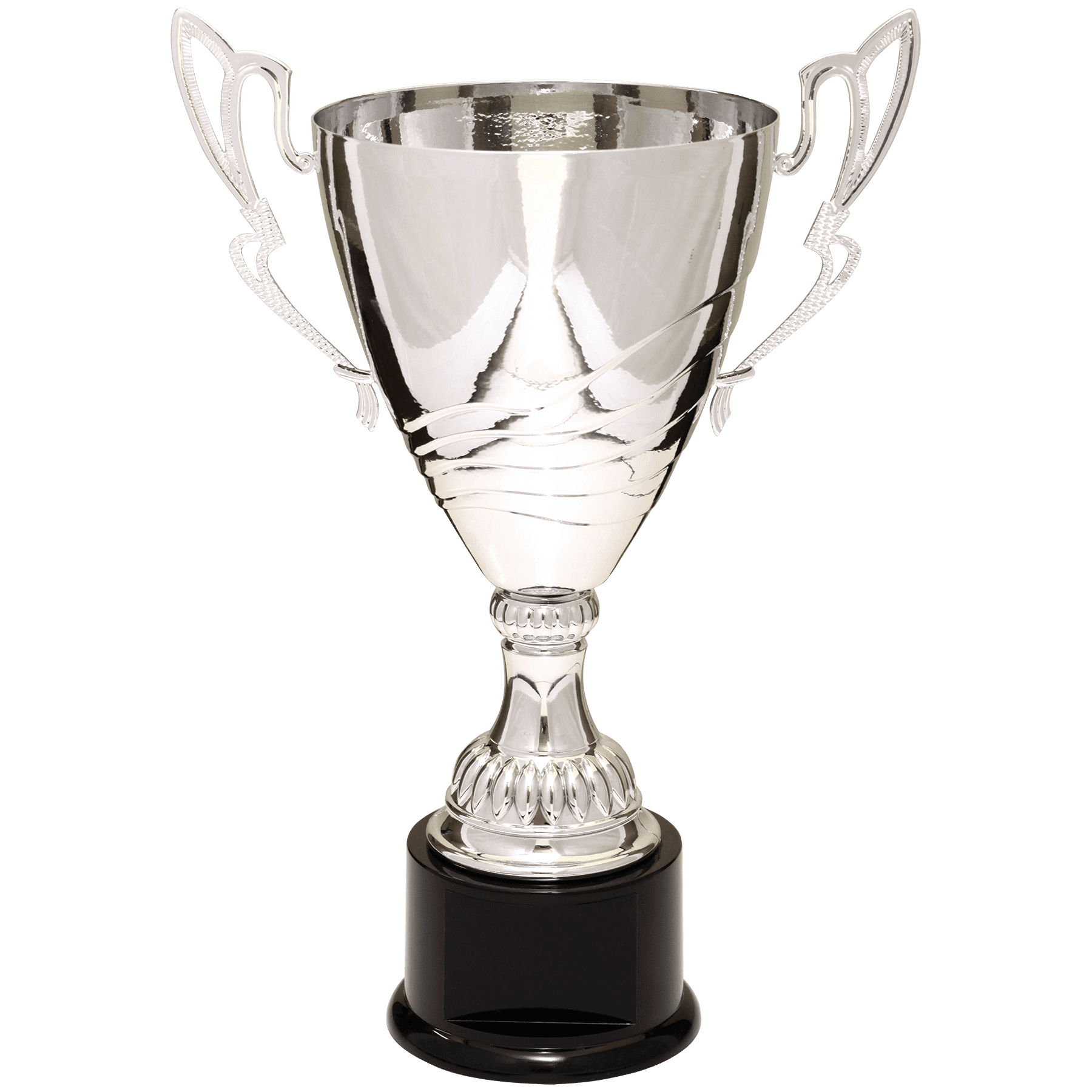 Silver Completed Metal Cup Trophy on Plastic Base - 15"