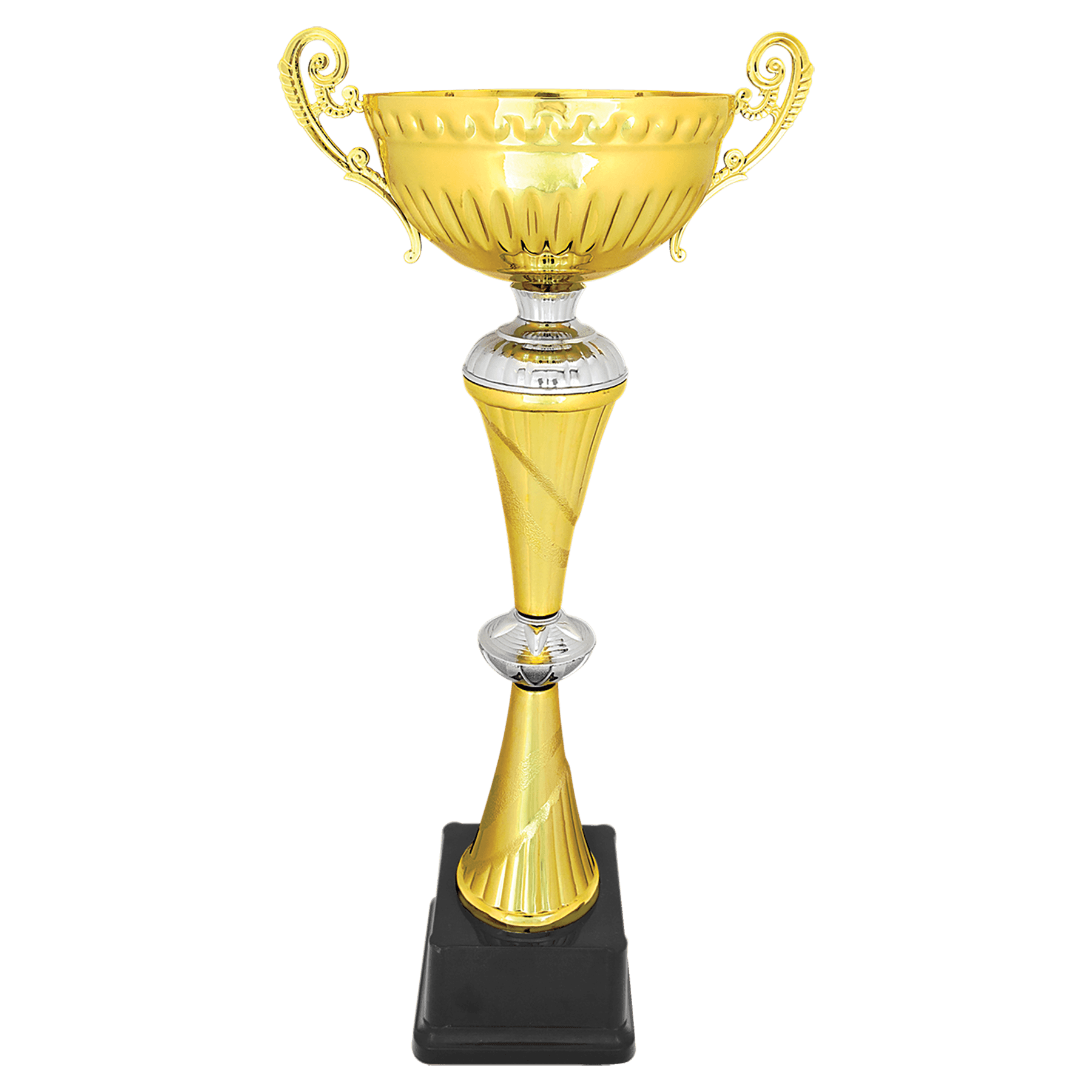 Gold/Silver Completed Metal Cup Trophy - 18 3/4"