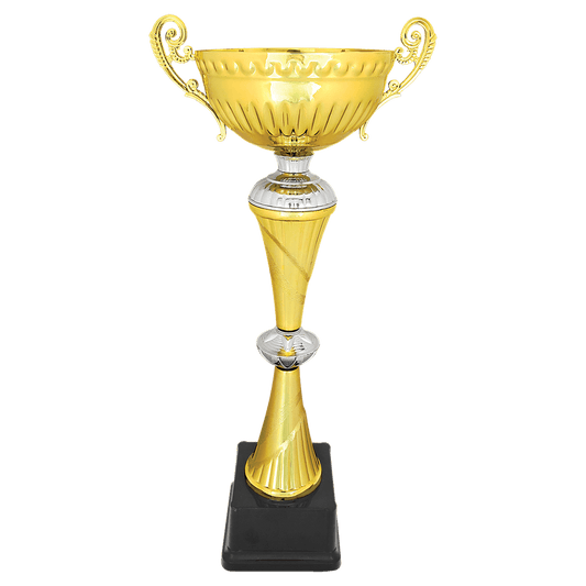 Gold/Silver Completed Metal Cup Trophy - 18 3/4"