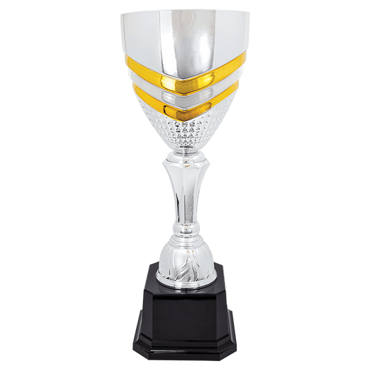 Completed Metal Cup Trophy on Plastic Base - 19"