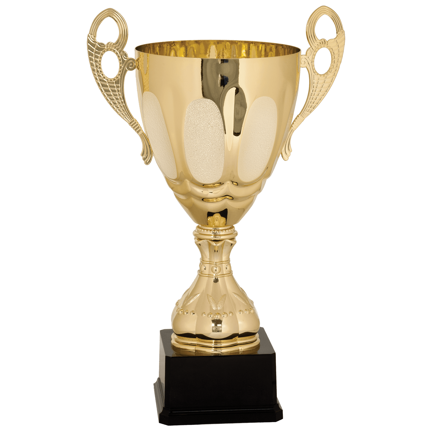 Gold Completed Metal Cup Trophy on Plastic Base - 17 1/2"