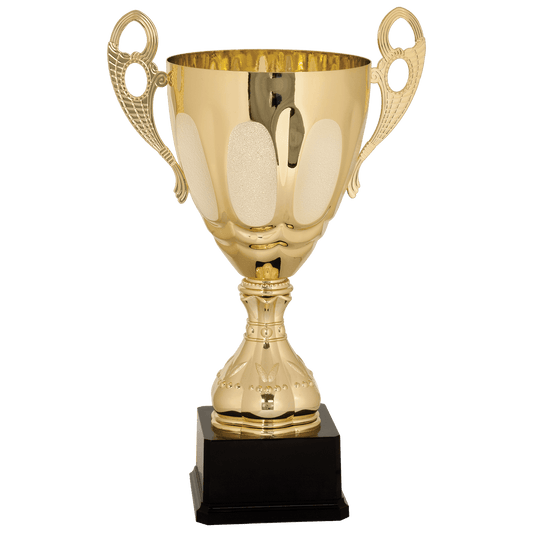 17 1/2" Gold Completed Metal Cup Trophy on Plastic Base
