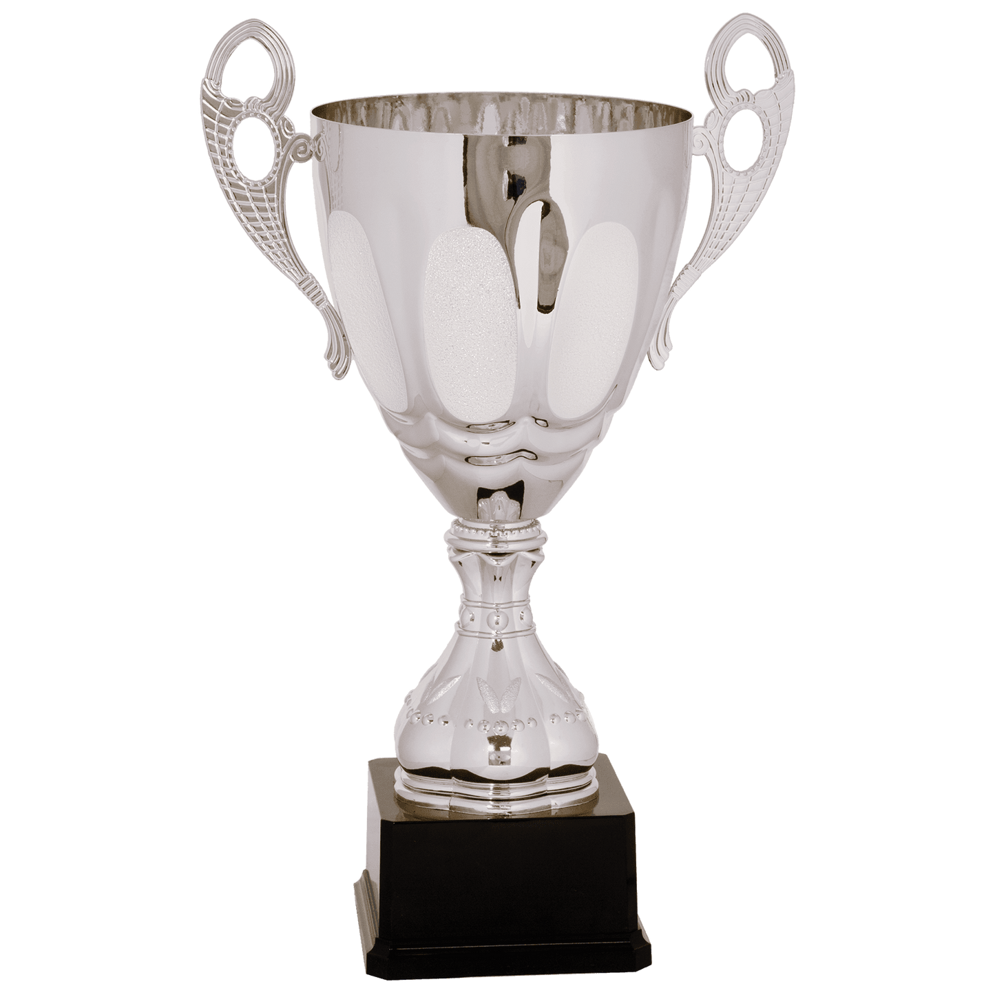 Silver Completed Metal Cup Trophy on Plastic Base - 17 1/2"