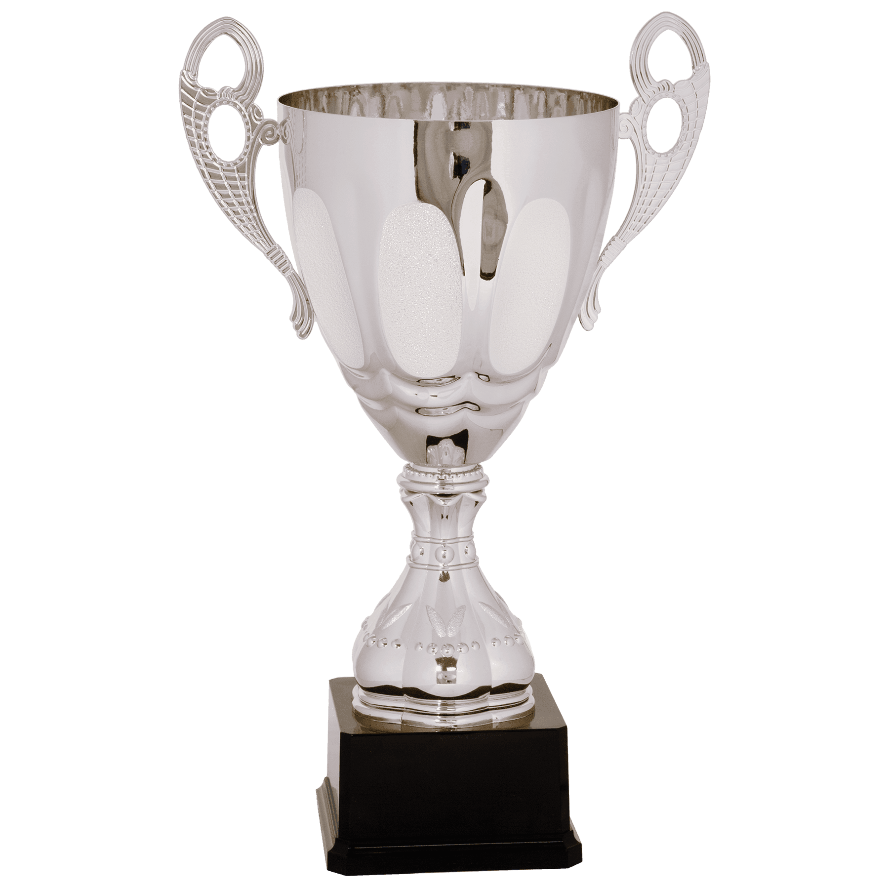 Silver Completed Metal Cup Trophy on Plastic Base - 17 1/2"