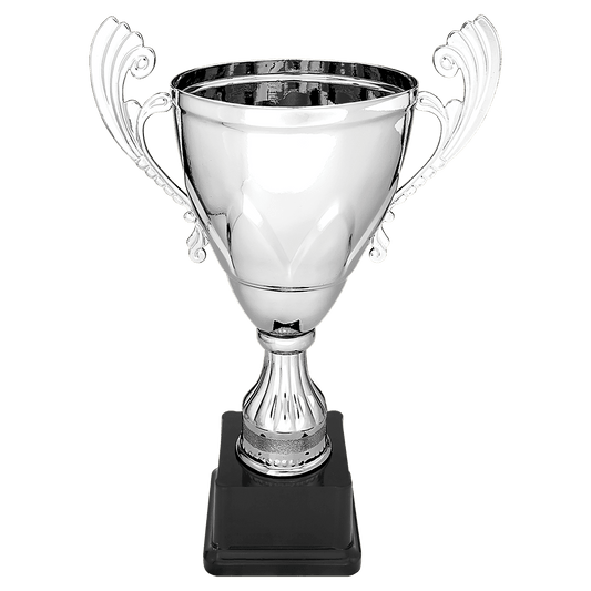 Silver Completed Metal Cup on Plastic Base - 11"