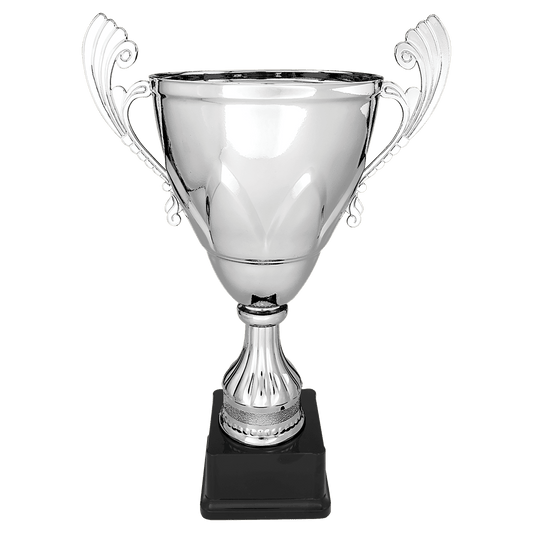 16 3/4" Silver Completed Metal Cup on Plastic Base