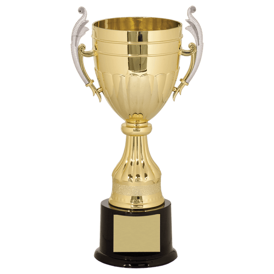 Gold/Silver Plastic Completed Cup Trophy - 11"