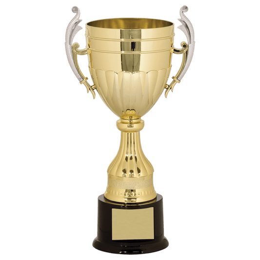 Gold/Silver Plastic Completed Cup Trophy - 13"