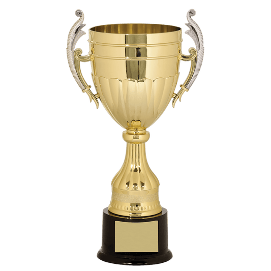 Gold/Silver Plastic Completed Cup Trophy - 24 3/4"
