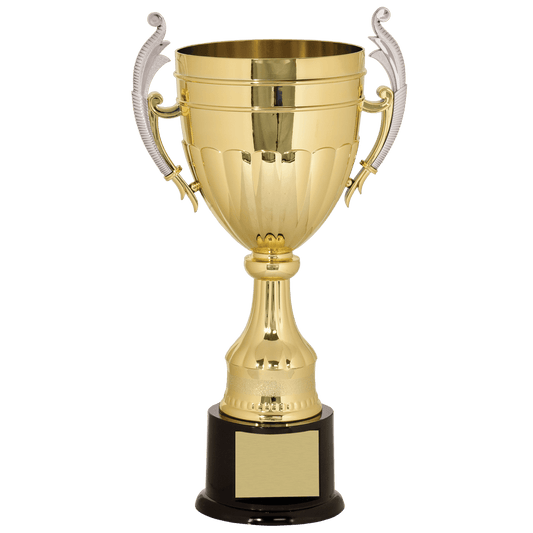 16 3/4" Gold/Silver Plastic Completed Cup Trophy