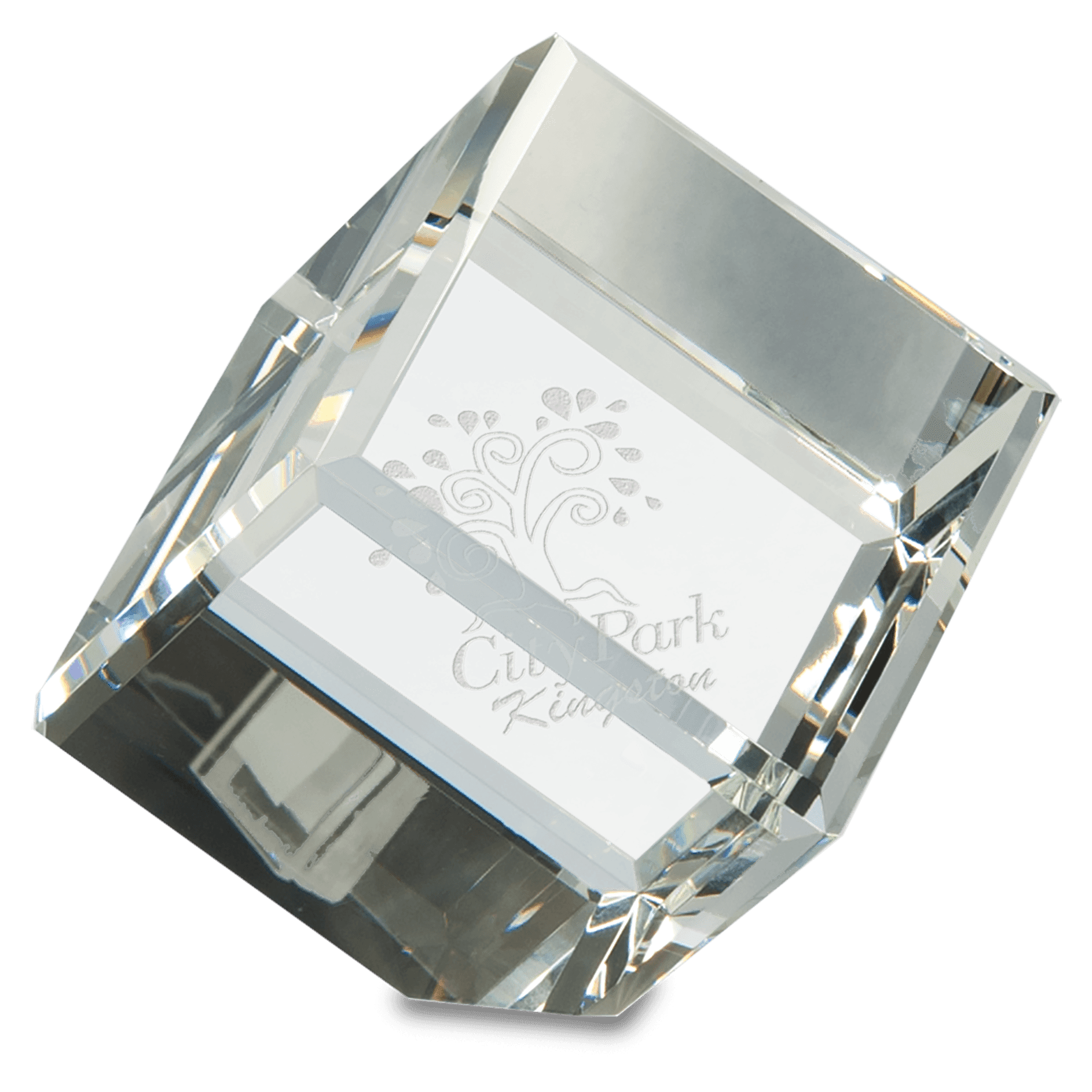 Crystal Cube - 3" x 3"