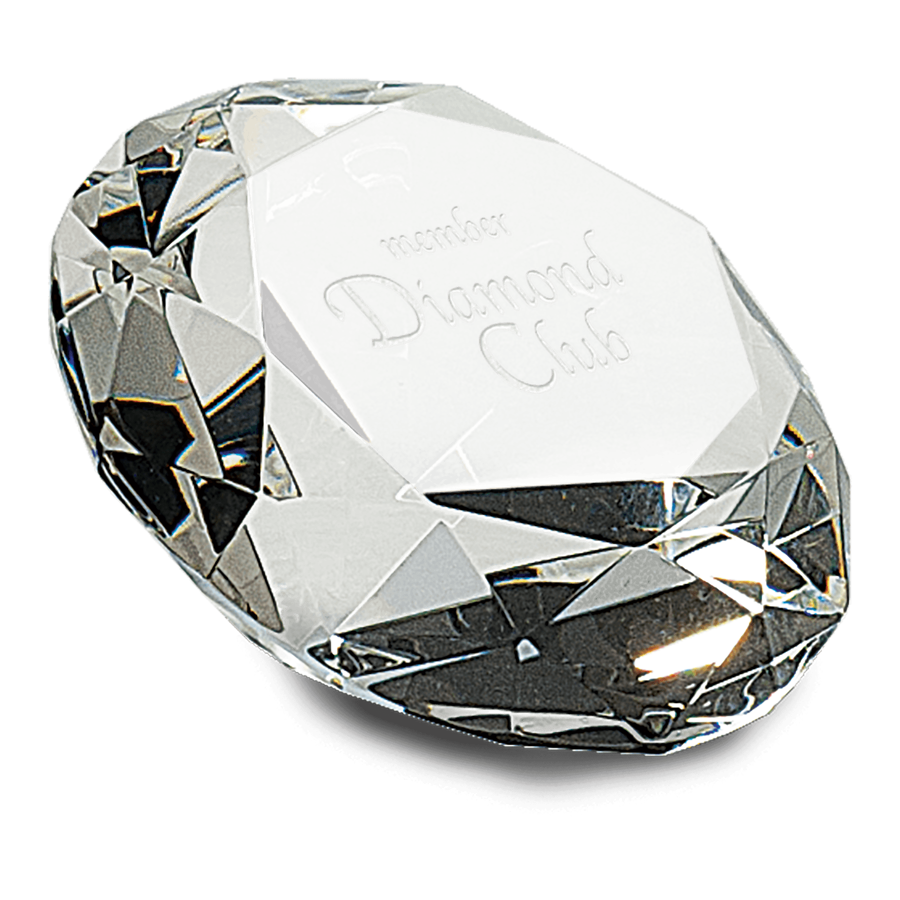 Clear Crystal Diamond (4" Diameter) - 2 1/2"