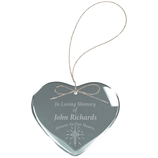 Crystal Heart Ornament - 2 1/2"