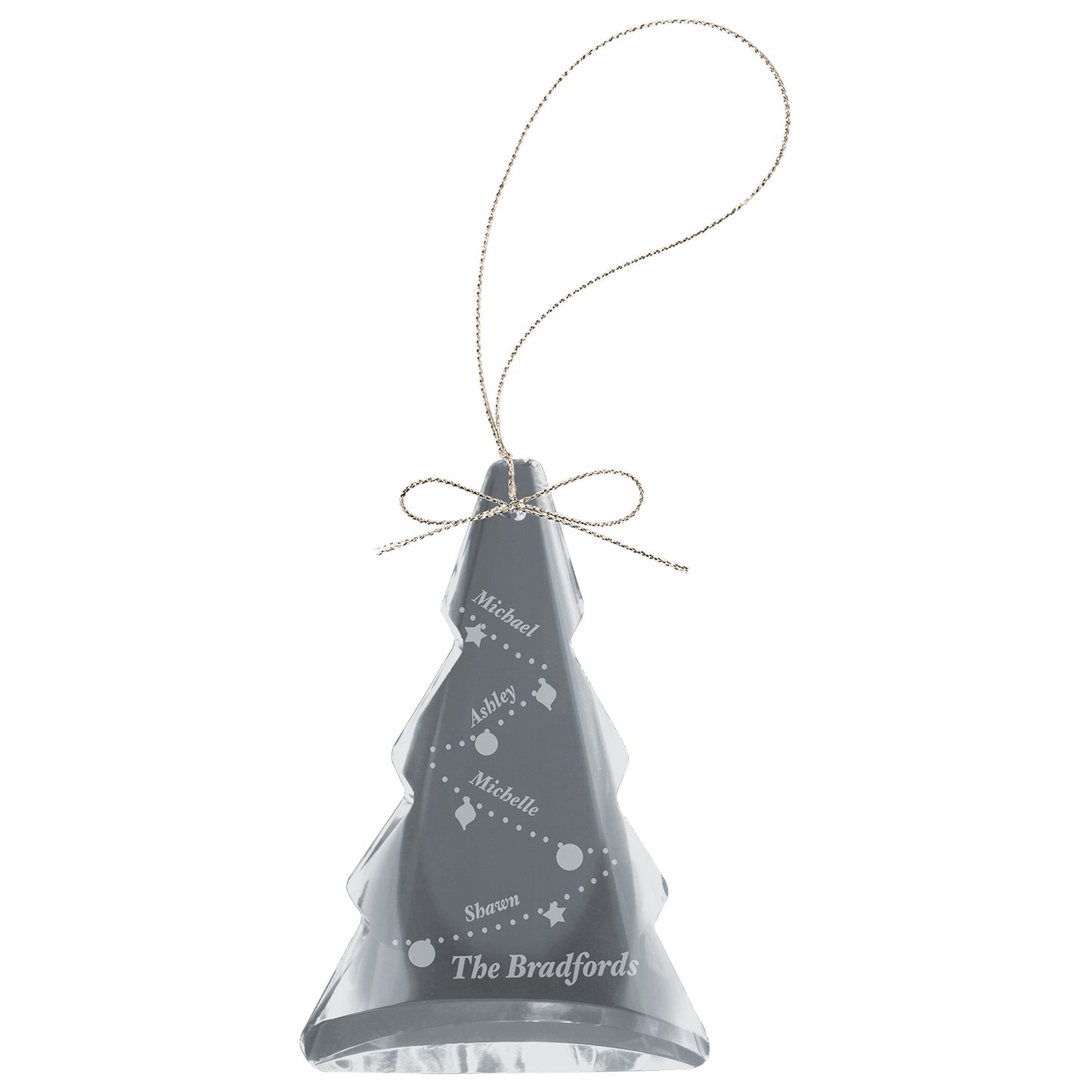 Crystal Tree Ornament - 3"