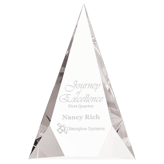 Crystal Facet Triangle - 7" x 10"