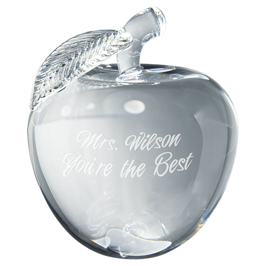 Crystal 3D Apple - 4"