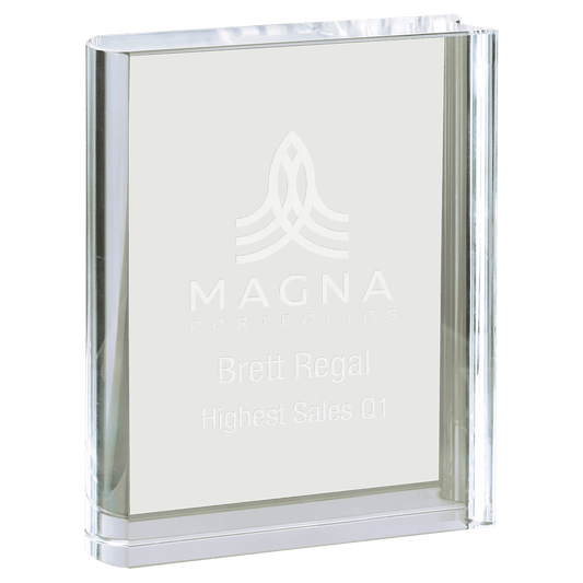 Clear Crystal Book - 3 3/4" x 5"