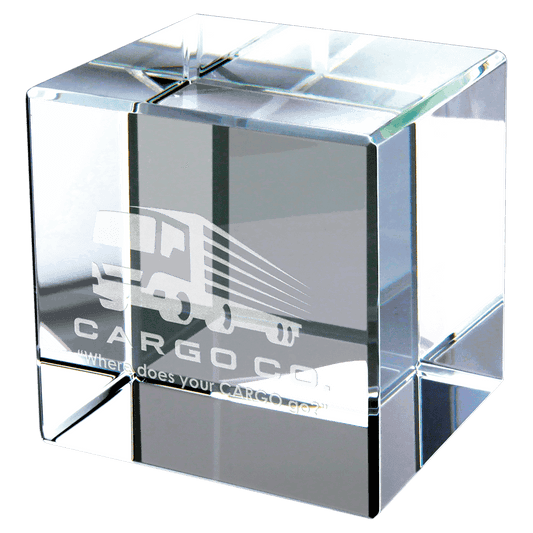 Crystal Cube - 3" x 3"