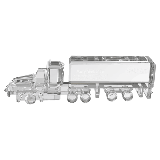 Crystal Semi Truck - 7" x 2 1/4"
