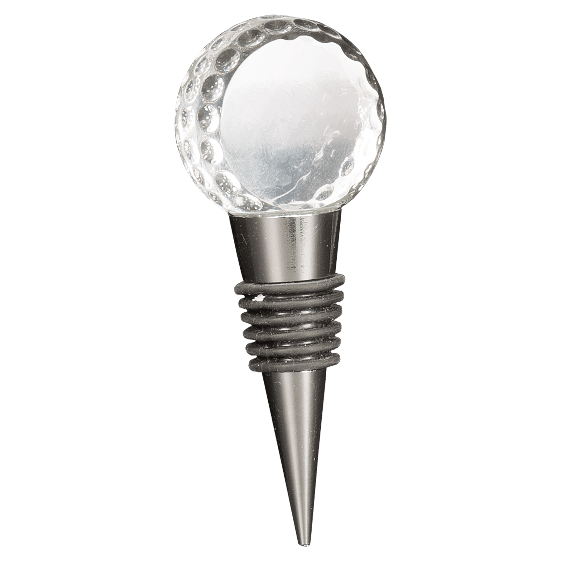 Crystal Golf Ball Wine Stopper - 4"