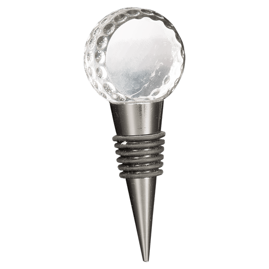 Crystal Golf Ball Wine Stopper - 4"