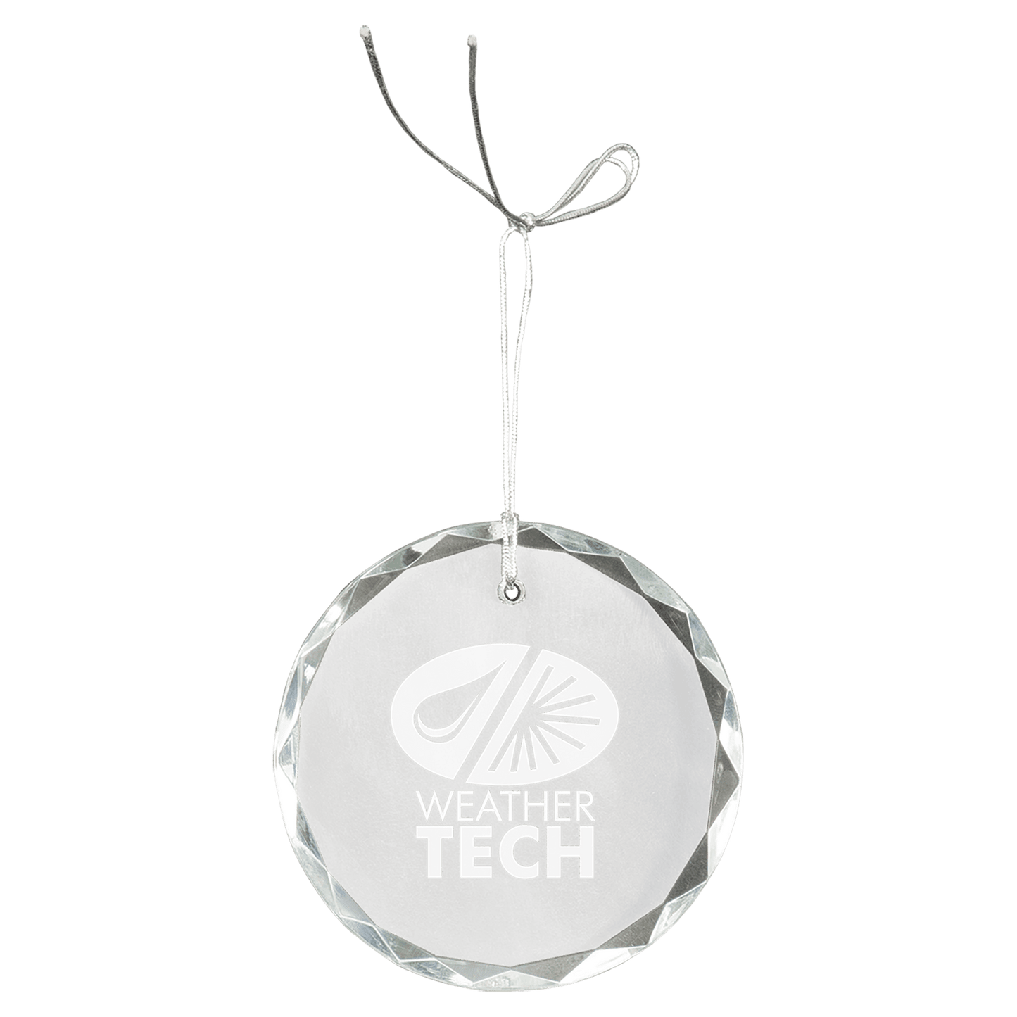 Crystal Round Faceted Ornament - 3"