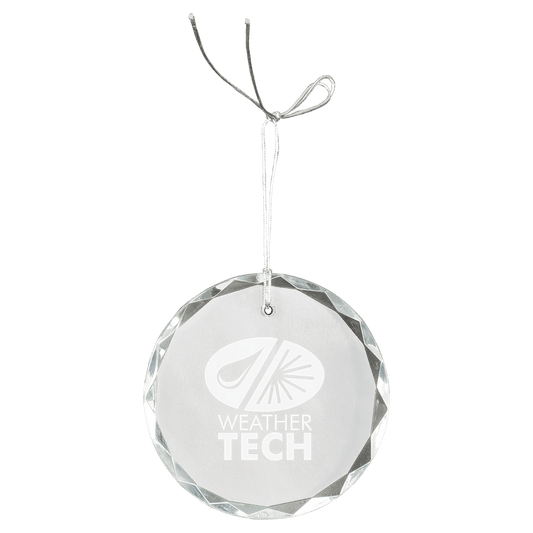 Crystal Round Faceted Ornament - 3"