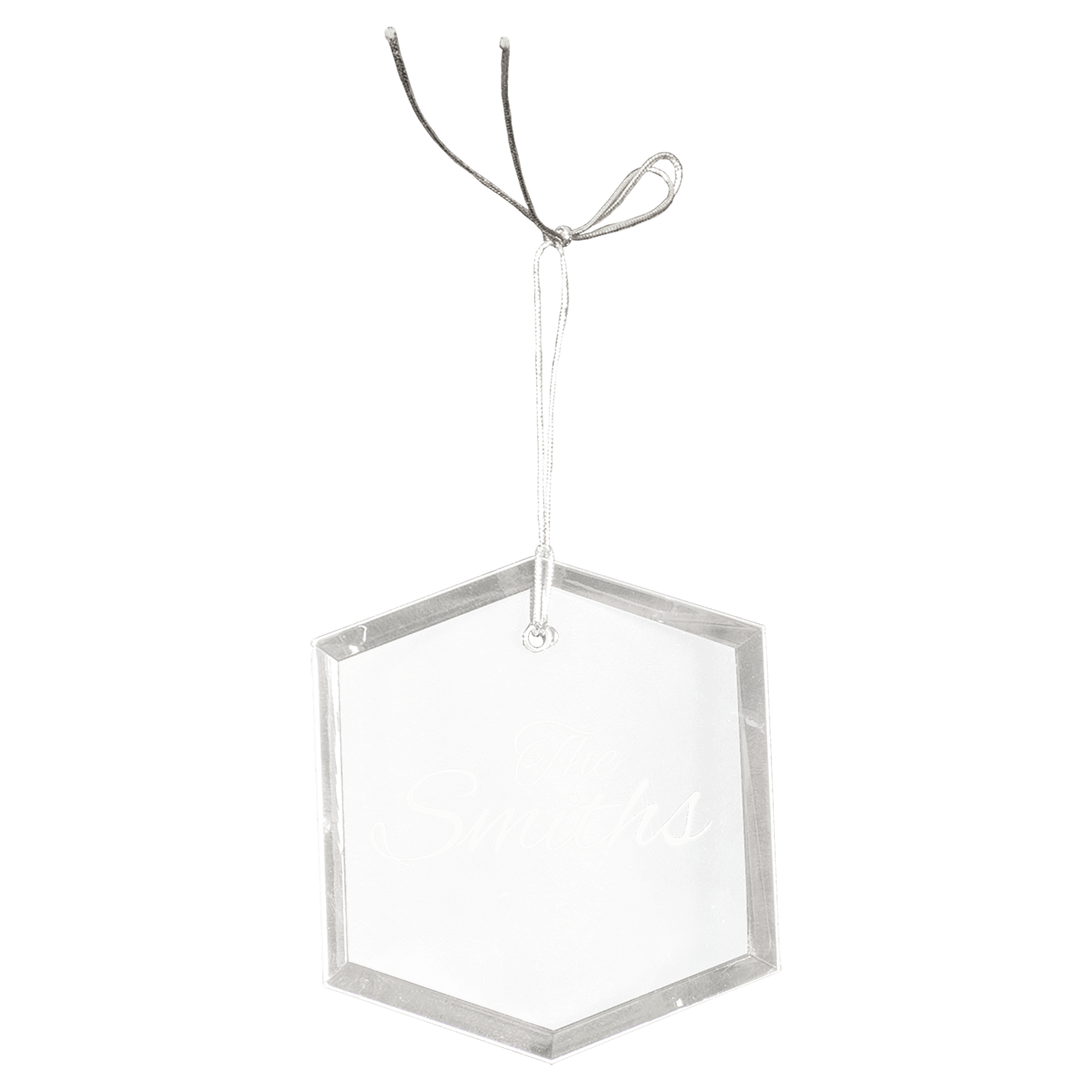 Crystal Hexagon Ornament - 3"