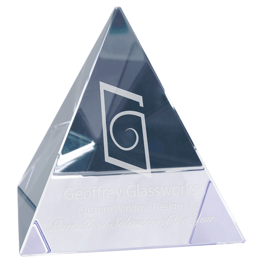 Crystal Pyramid - 3 1/8" x 3 1/8" x 3 1/8"