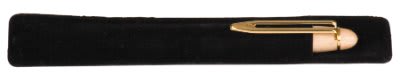 Black Velvet Pen Sleeve (sleeve only, pen not included) - 6 1/4" x 1 1/8"