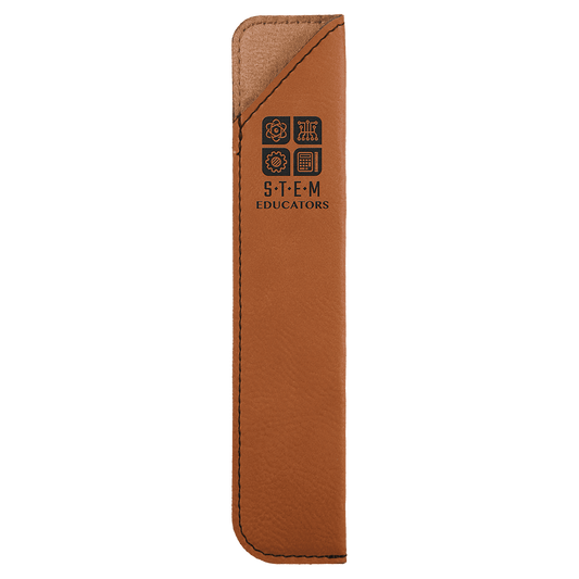 Rawhide Engravable Leatherette Pen Sleeve - 6 1/4"