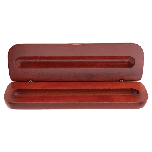 Rosewood Finish Pen Case (Case only, pen not included) - 6 3/4" x 2 1/8"