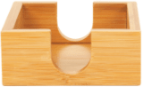 Bamboo Coaster Holder - 4" x 4"