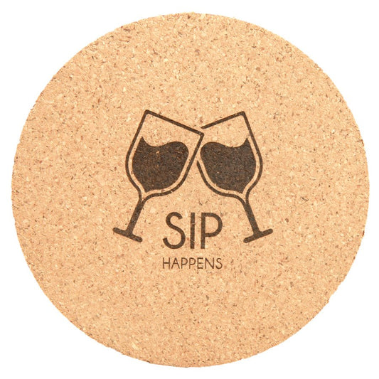 Round Cork Coaster - 4"