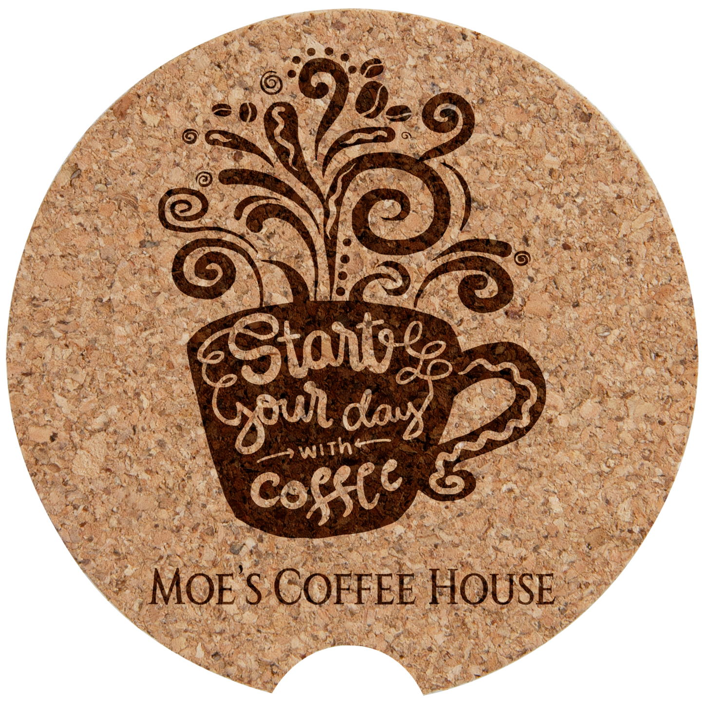 Cork Car Coaster - 2 1/2"